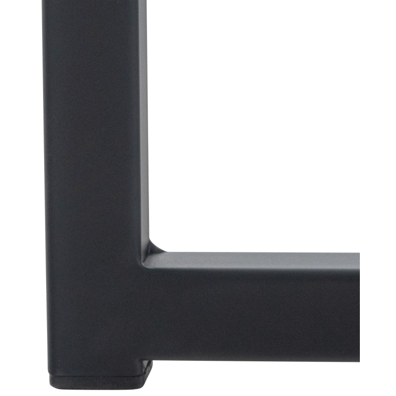 Fauteuil de salon en velours Avon, noir