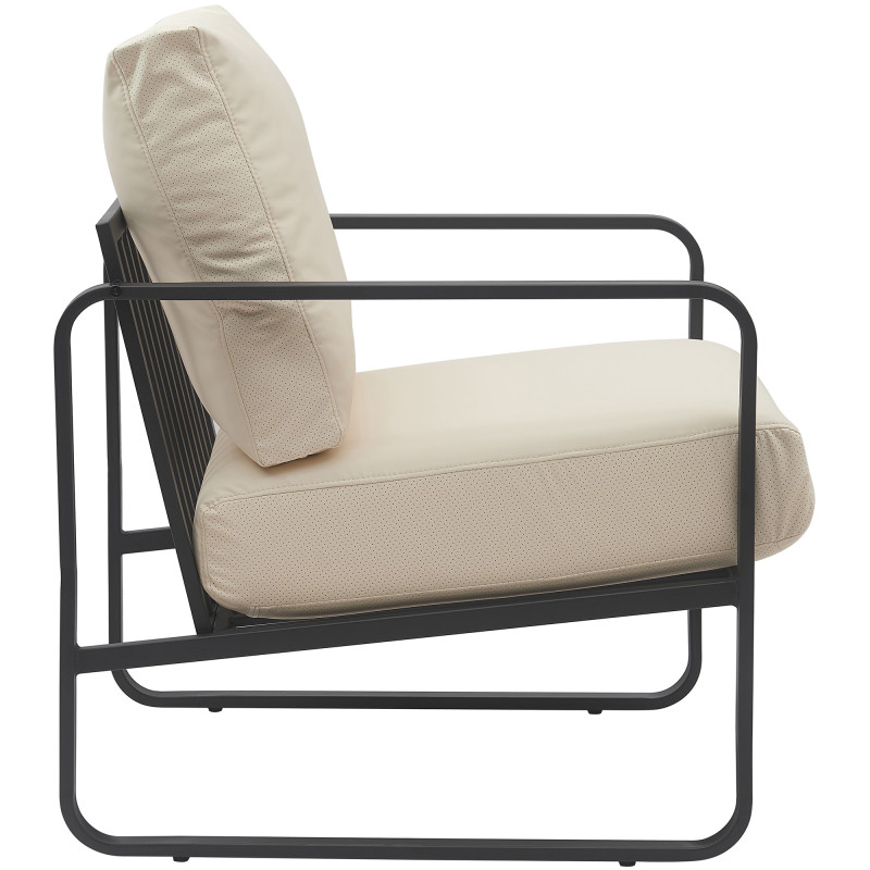 Lounger Manea crème pour cuir artificiel