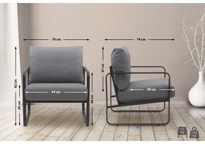 Lounger Manea Kunstleder