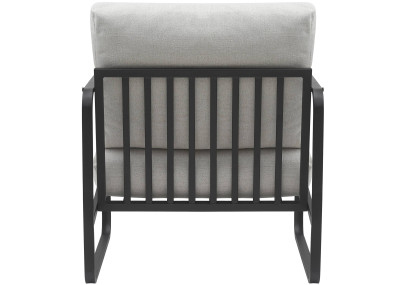 Chaise longue Manea en tissu crème