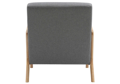 Sillón Hibbing con tapizado de tela Gris claro