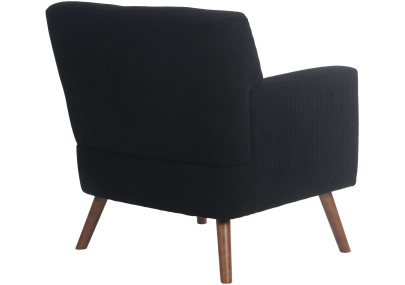 Fauteuil Kioni Cord, noir