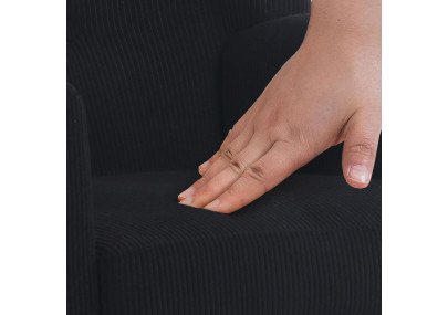 Fauteuil Kioni Cord, noir