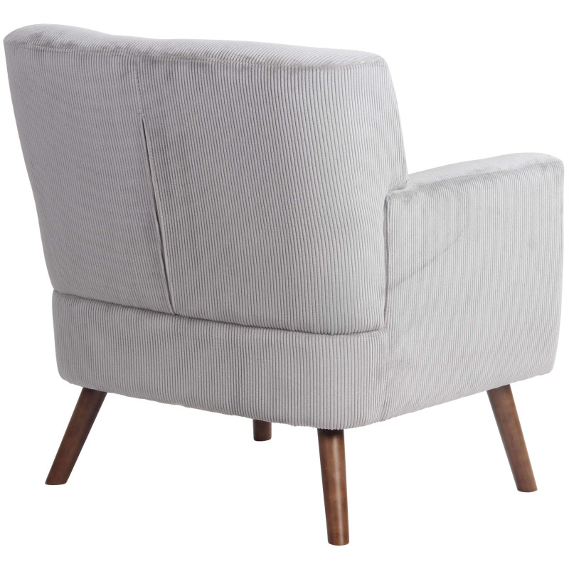 Fauteuil Kioni Cord, gris