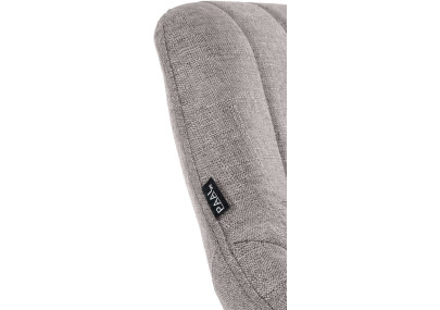 Sgabello Milet Tessuto grigio,bianco