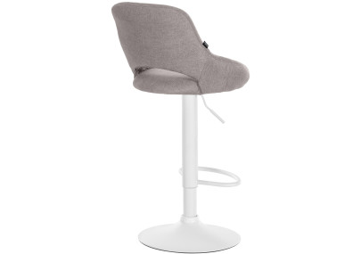 Sgabello Milet Tessuto grigio,bianco