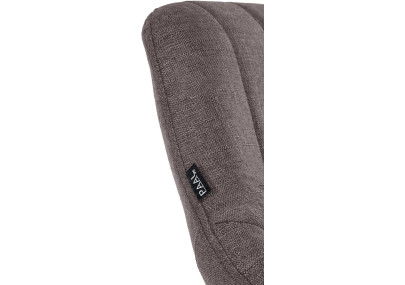 Sgabello Milet Tessuto grigio scuro,bianco