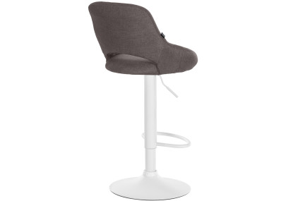 Sgabello Milet Tessuto grigio scuro,bianco