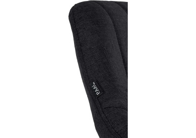 Sgabello Milet Tessuto nero,bianco