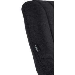 Taburete de bar Milet en tela con base metálica Negro,Blanco