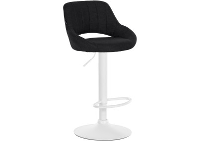 Sgabello Milet Tessuto nero,bianco