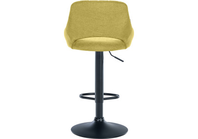 Sgabello Milet Tessuto verde,nero