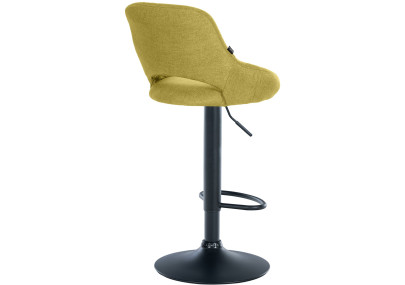 Sgabello Milet Tessuto verde,nero