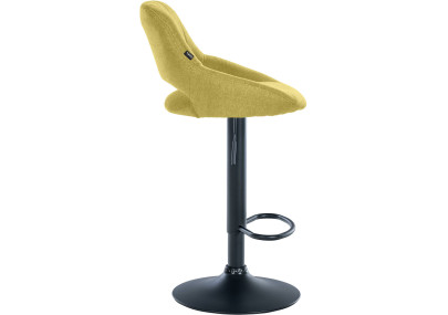 Sgabello Milet Tessuto verde,nero