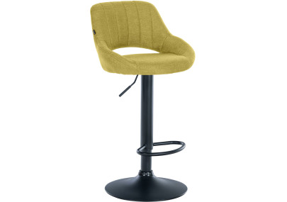 Sgabello Milet Tessuto verde,nero