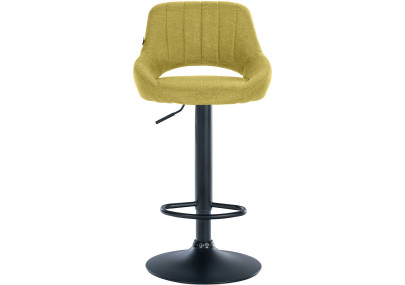 Sgabello Milet Tessuto verde,nero