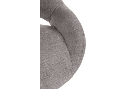 Sgabello Milet Tessuto grigio,nero