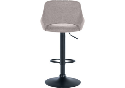 Sgabello Milet Tessuto grigio,nero