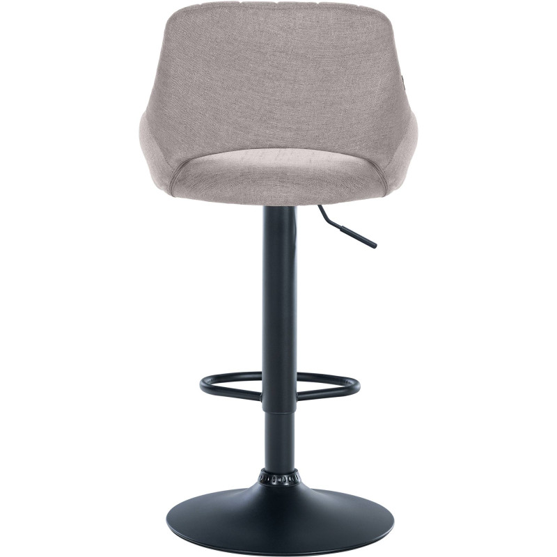 Sgabello Milet Tessuto grigio,nero