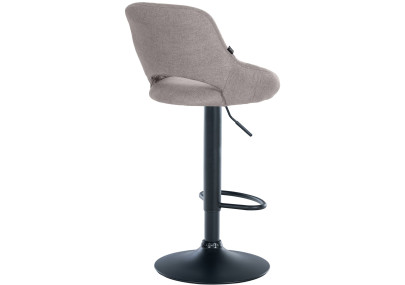 Sgabello Milet Tessuto grigio,nero
