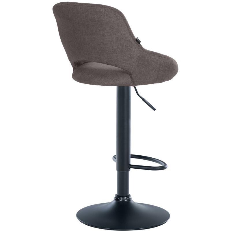 Sgabello Milet Tessuto grigio scuro,nero