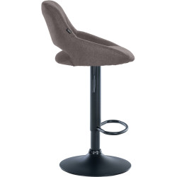 Sgabello Milet Tessuto grigio scuro,nero