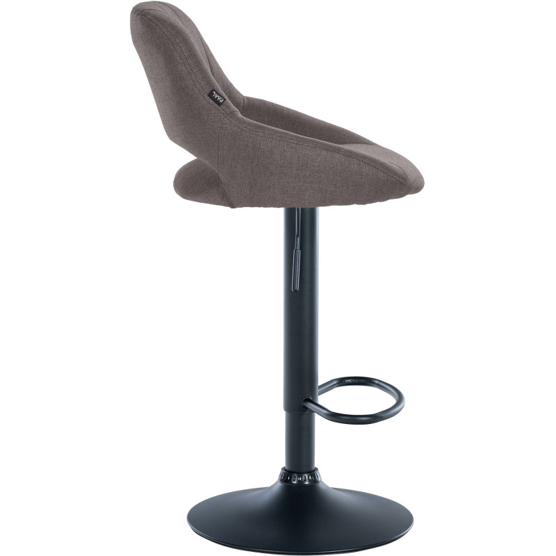 Sgabello Milet Tessuto grigio scuro,nero