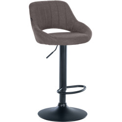 Sgabello Milet Tessuto grigio scuro,nero