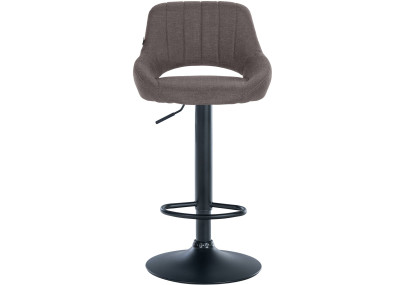 Sgabello Milet Tessuto grigio scuro,nero