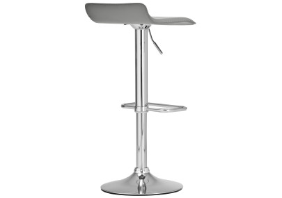 Sgabello bar Dyn in similpelle grigio