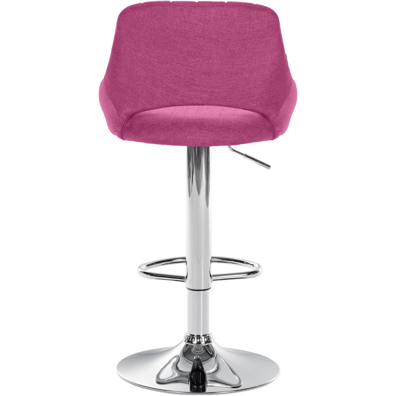 Sgabello Milet Tessuto viola,cromo