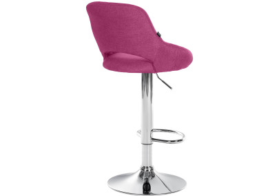 Sgabello Milet Tessuto viola,cromo