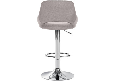 Sgabello Milet Tessuto grigio,cromo