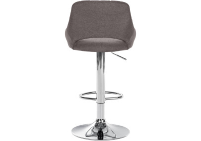 Sgabello Milet Tessuto grigio scuro,cromo