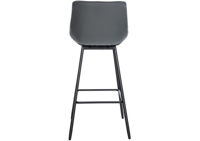Taburete de bar Weston Gris,Simil cuero