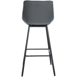 Tabouret de bar Weston en similicuir gris