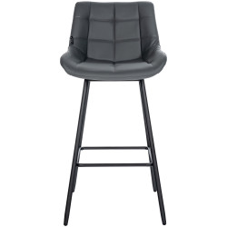 Taburete de bar Weston Gris,Simil cuero