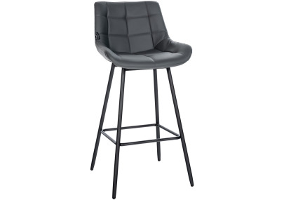 Taburete de bar Weston Gris,Simil cuero