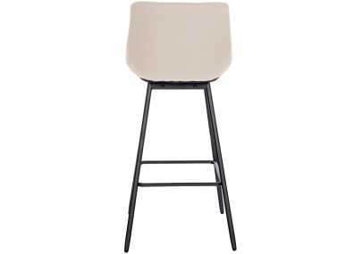 Tabouret de bar Weston simili cuir crème