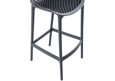 Tabouret de bar Air, gris foncé