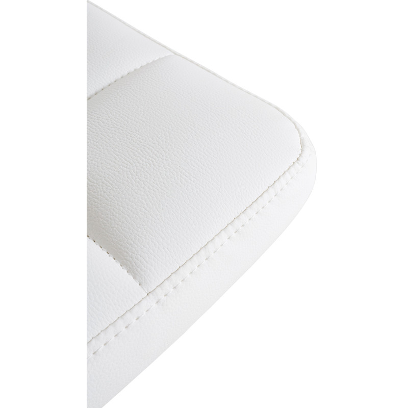 Taburete de bar Feni en polipiel Blanco,Blanco