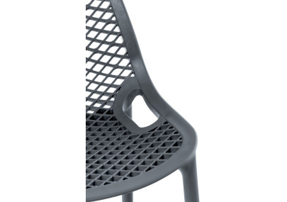 Tabouret de bar Air, gris foncé