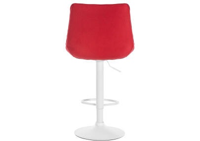 Sgabello Toni Tessuto rosso,bianco