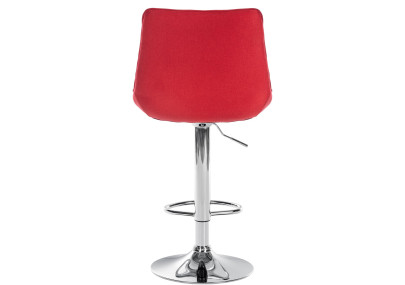 Sgabello Toni Tessuto rosso,cromo