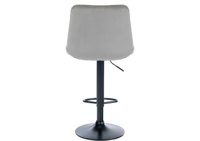 Sgabello Toni Velvet grigio,nero