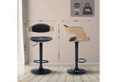 Barhocker Kingston B Kunstleder