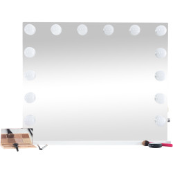 Miroir de coiffeuse blanc Palmdale
