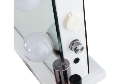 Miroir de coiffeuse blanc Palmdale