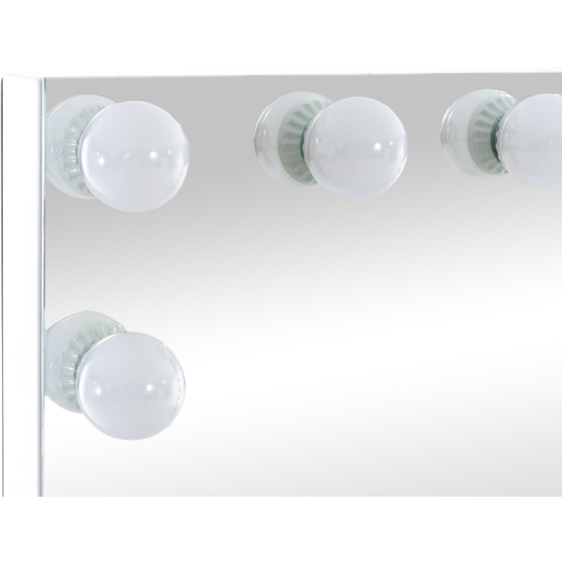 Specchio per trucco con luci Palmdale bianco