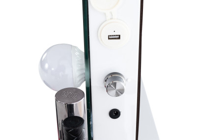 Miroir de coiffeuse blanc Palmdale